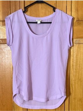 J. Crew Lavender Scoop Neck Sleeveless Tank